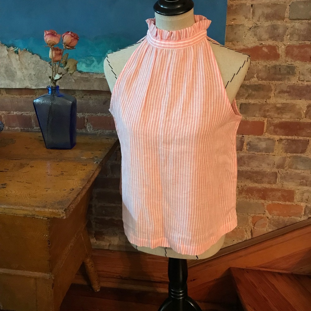 Universal Thread Linen Ruffle Neck Halter